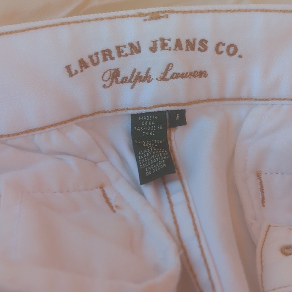Ralph Lauren Women's Cream Flare Jeans